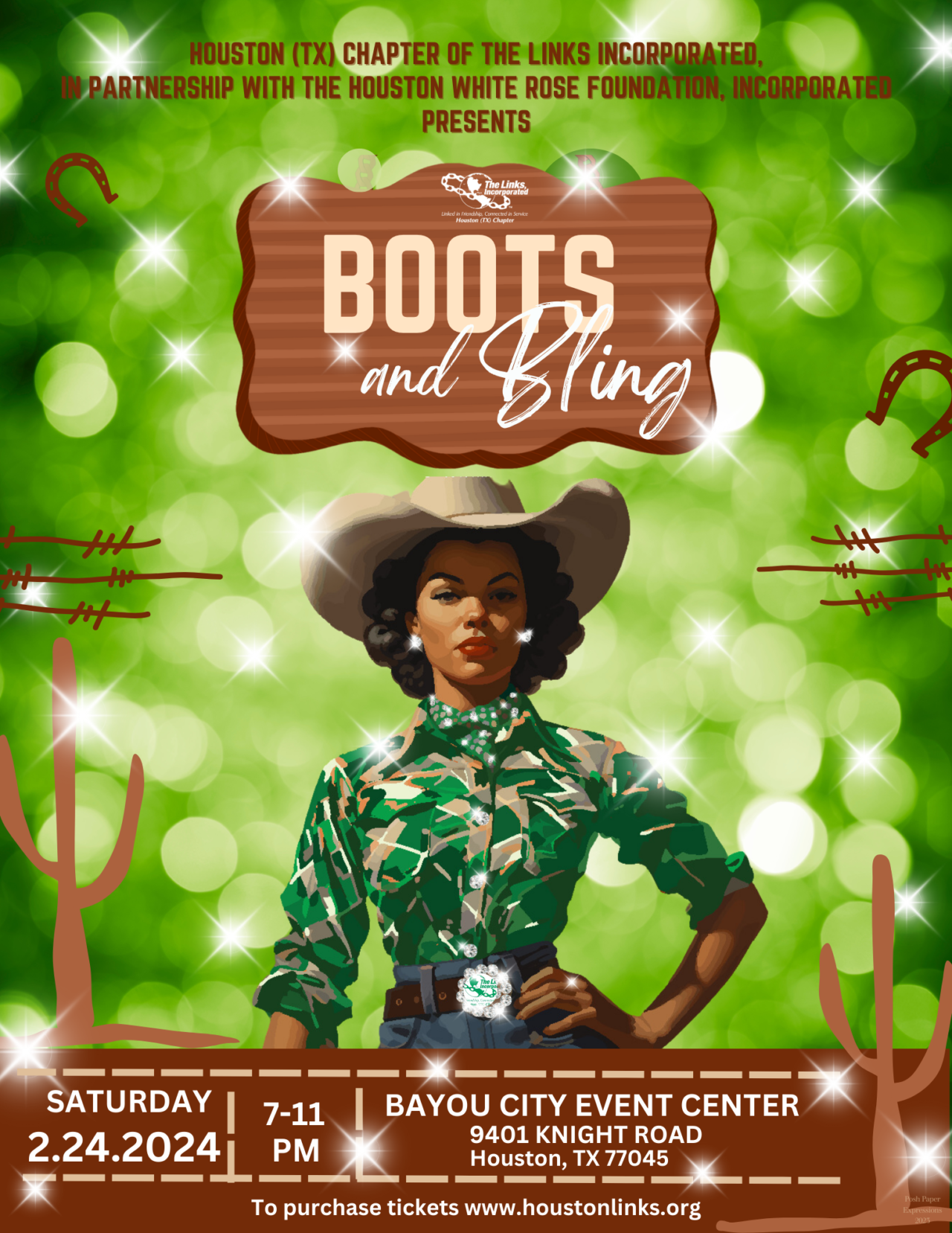 Boots And Bling 2024 Houston TX Chapter Of The Links Incorporated   Boots Bling Invitation 2024 1280x1657 